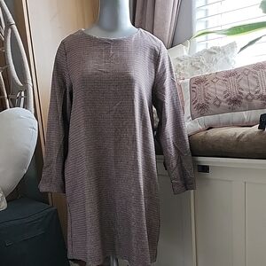 Zara Chic Houndstooth Dress XS Brown dr3